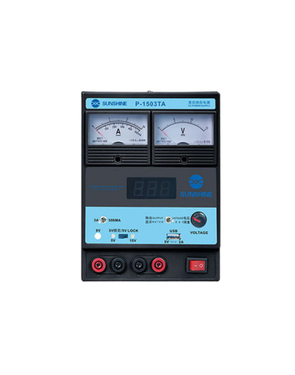 SUNSHINE P-1503TA 15V 3A DC Adjustable USB Charging Switching Regulated Power Supply