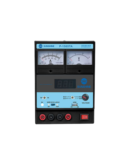 SUNSHINE P-1505TA High Precision DC Power Supply 15V 5A USB Output