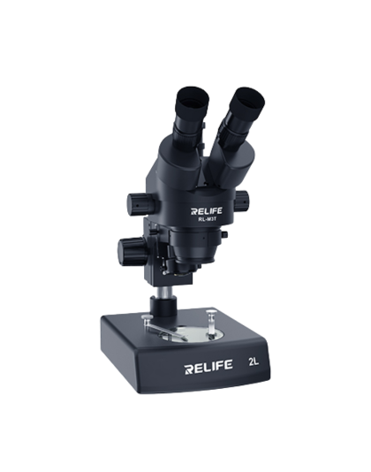 RELIFE RL M3T-2L Trinocular HD Stereo Microscope With 2 LED sources